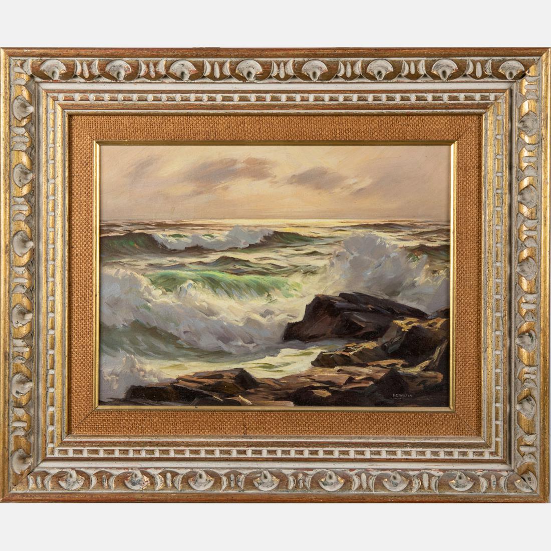 Alphonse Joseph Shelton (American, 1905-1976) Oil on: Alphonse Joseph Shelton (American, 1905-1976) Oil on canvas, Signed lower right. Framed dimensions: H: 19 3/4 x W: 23 3/4 in. H: 12 1/8 W: 16 1/4 in. in.