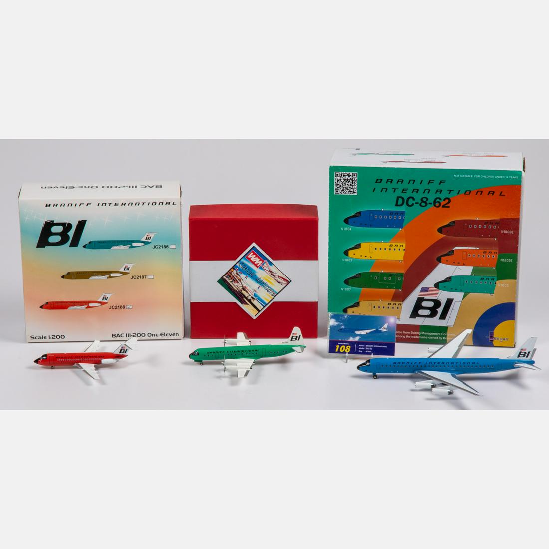 Three Braniff International Diecast Airplanes (1 of 5)