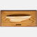 A Mounted Wood Half Hull Ship Model Redhead Signed