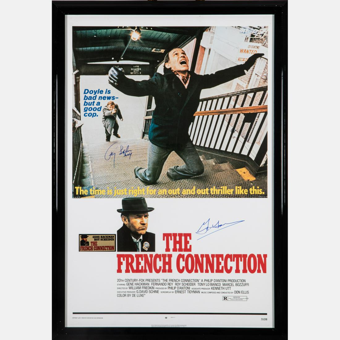 The French Connection Autographed Movie Poster (1 of 7)