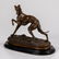 Pierre-Jules Mene (1810-1879) Standing Whippet, Bronze.