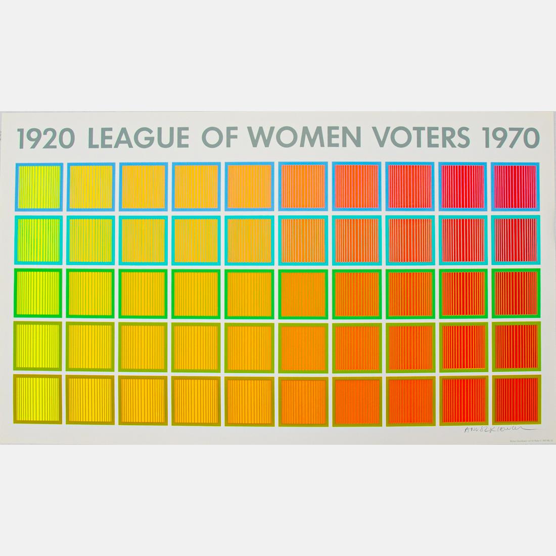 Richard Joseph Anuszkiewicz (American,1930-2020) League (1 of 4)