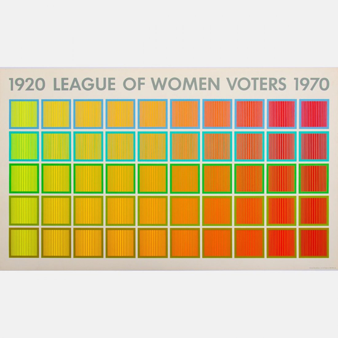 Richard Joseph Anuszkiewicz (American,1930-2020) League (1 of 4)