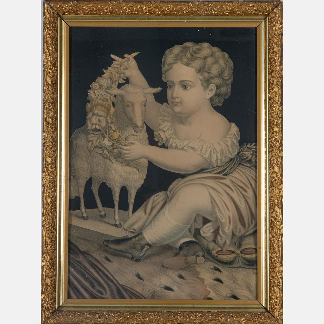 Thomas Kelly (1795-1841), Lithograph, Innocence.: Thomas Kelly (1795-1841), Lithograph, Innocence.Framed dimensions: H: 26 5/8 x W: 19 3/4 in.H: 23 W: 16 in.