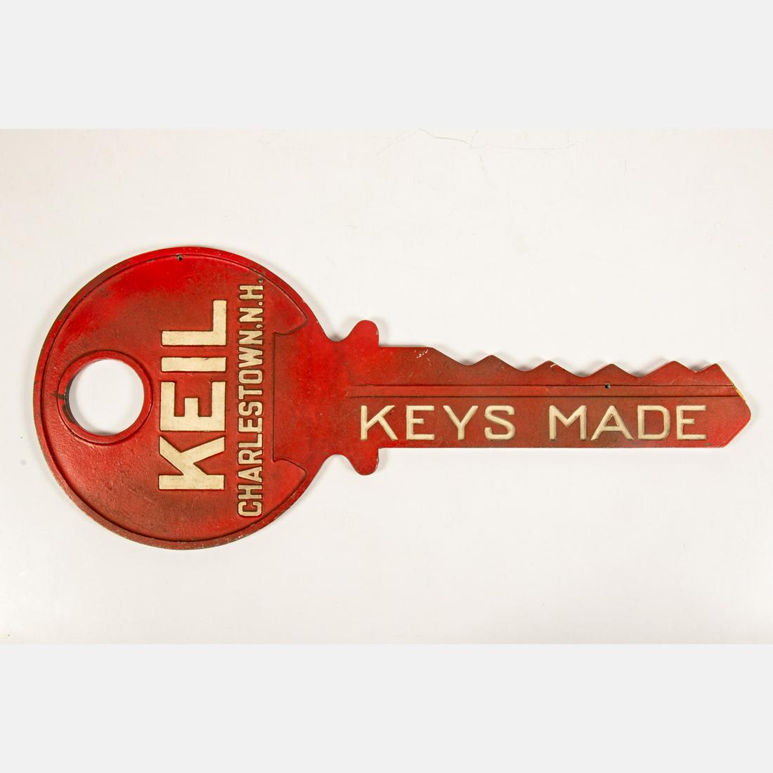 Cast Aluminum Keil Charlestown, N.H. Key Sign (1 of 2)
