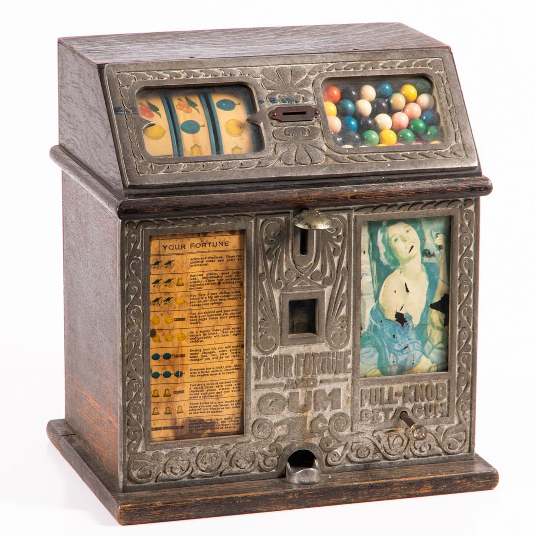 1 Cent Caille Brothers Fortune Ball-Gum Vendor (1 of 5)