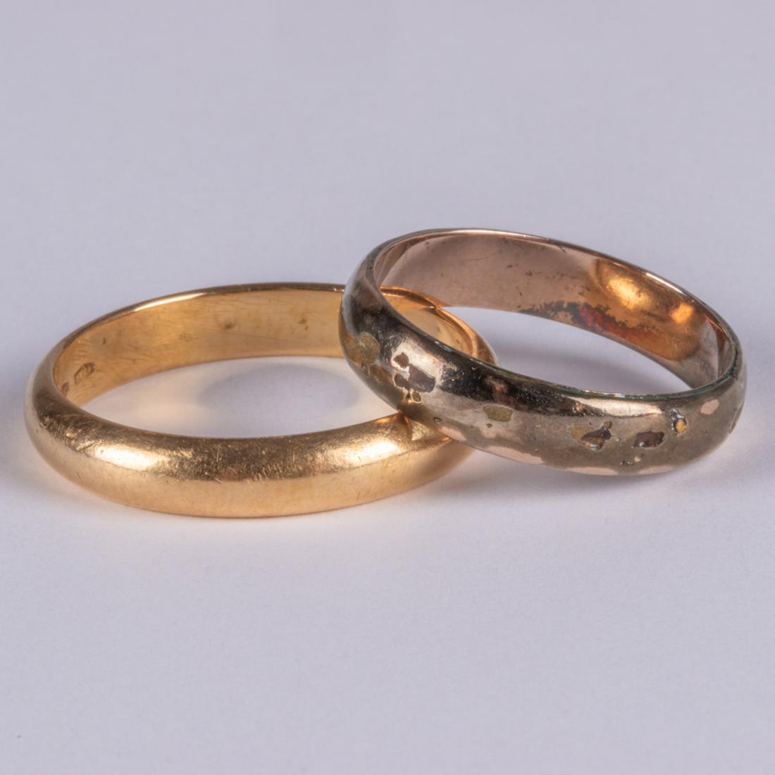 Two Yellow Gold Band Rings (1 of 4)
