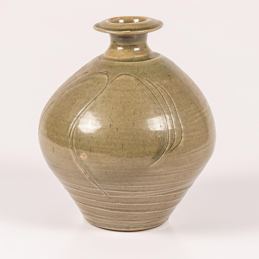 Bernard Leach Stoneware Studio Pottery Bottle Vase (1 of 6)