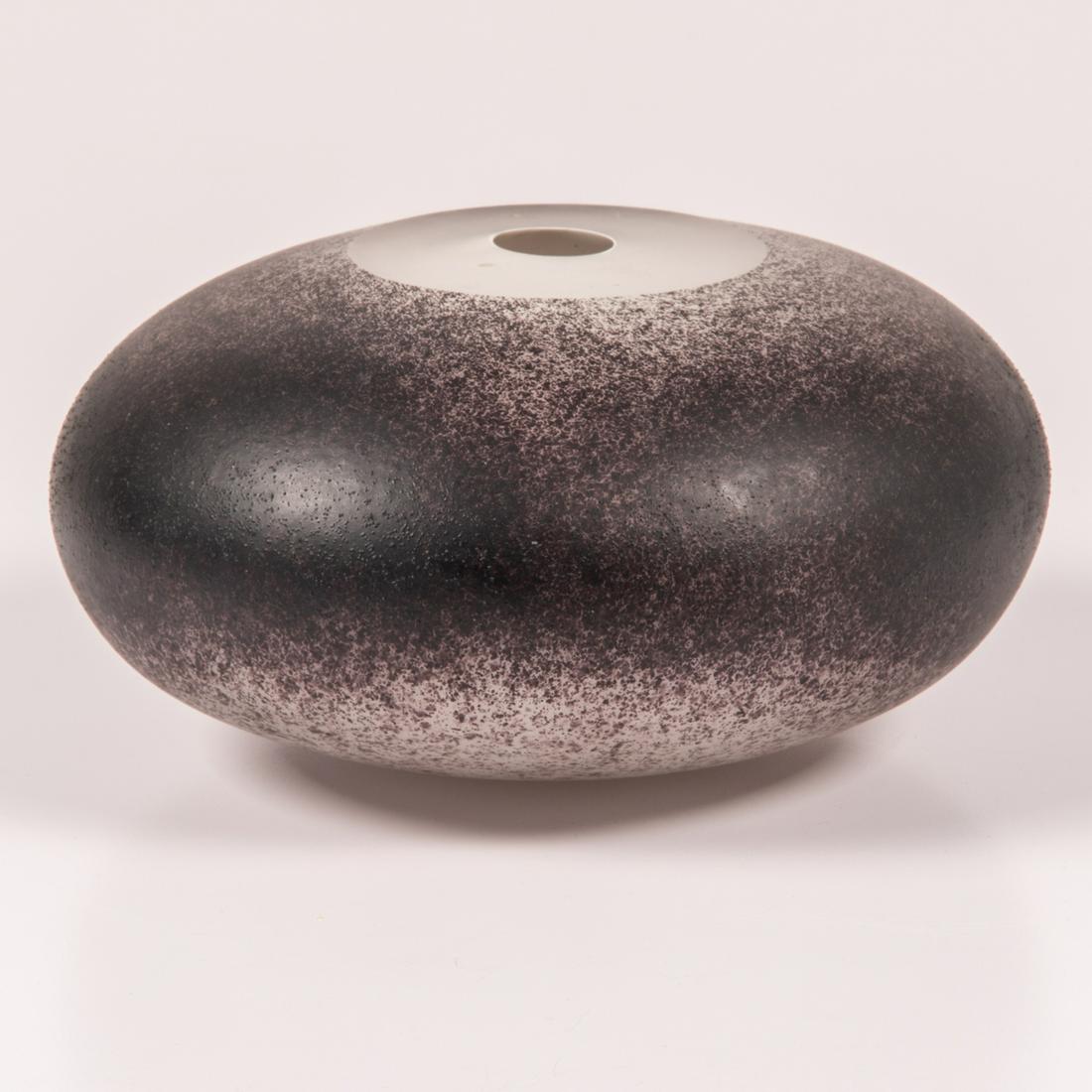 Elizabeth McClure Etched and Colored Glass Vase (1 of 6)