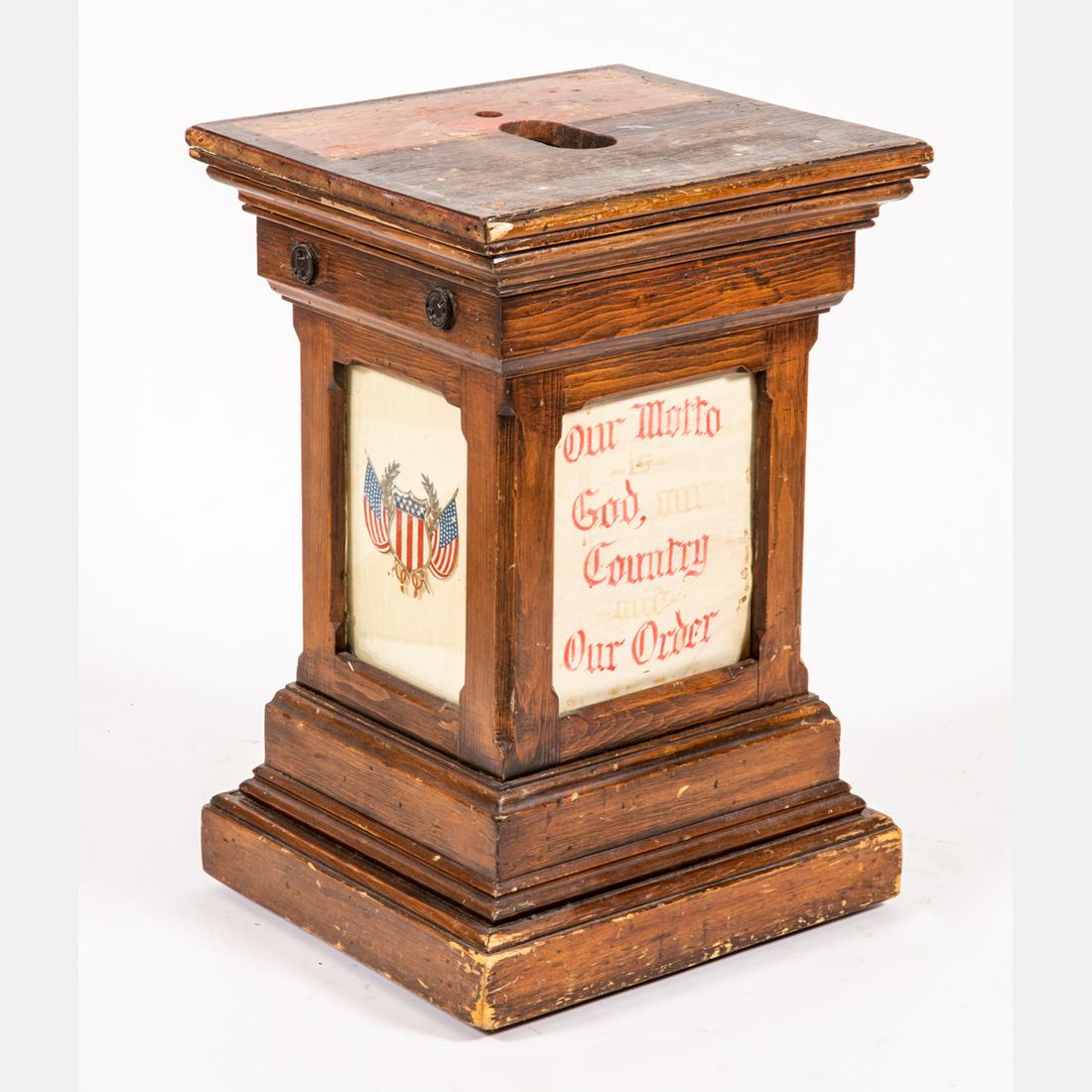 American Fraternal Society Pedestal Cabinet (1 of 3)