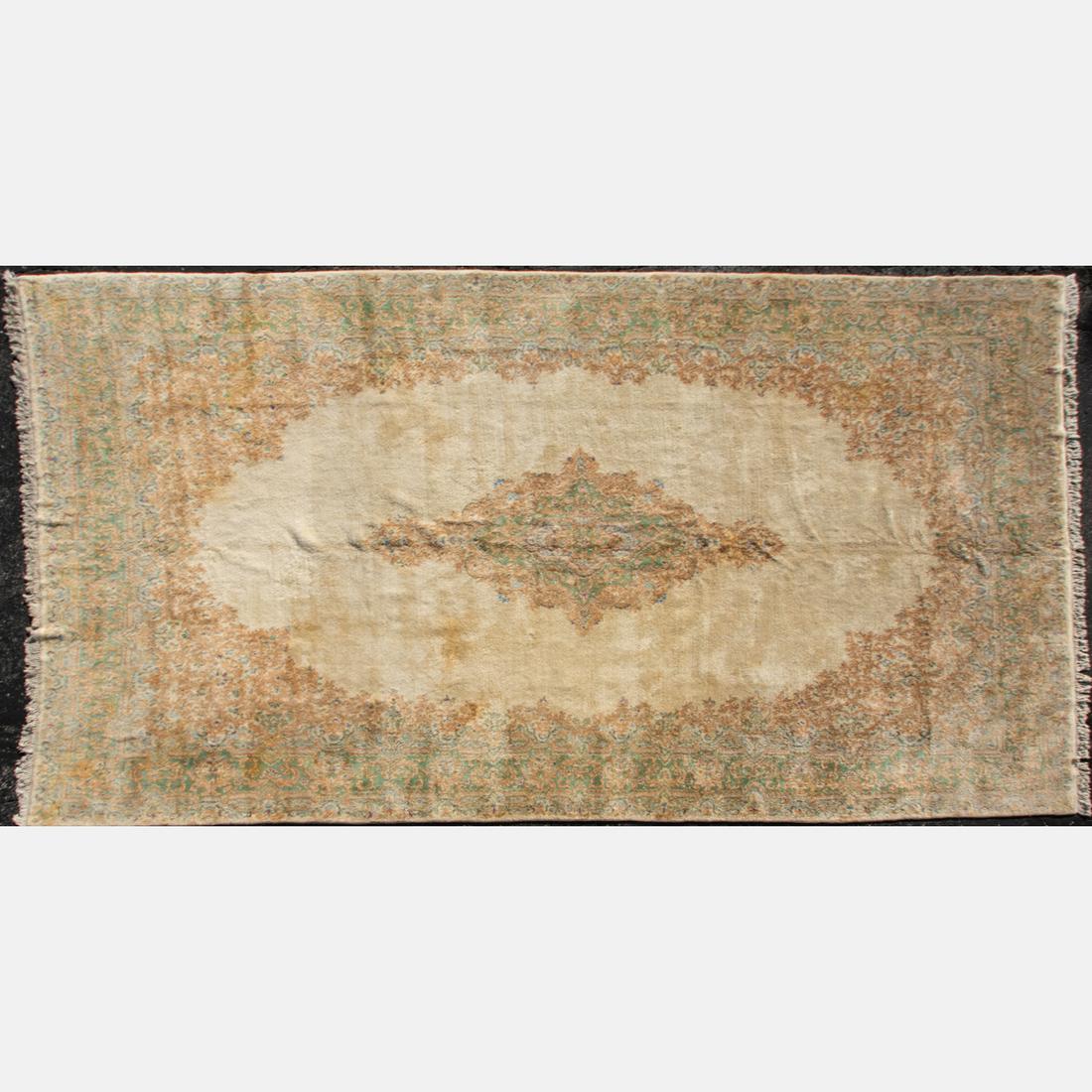 Persian Kerman Wool Rug (1 of 6)