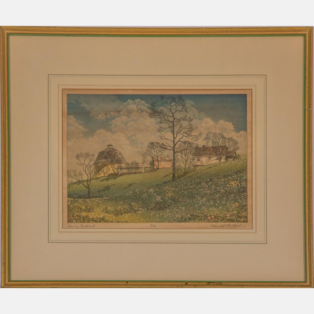 Harold Maxwell Hahn (American, 1920-2012) Spring (1 of 6)