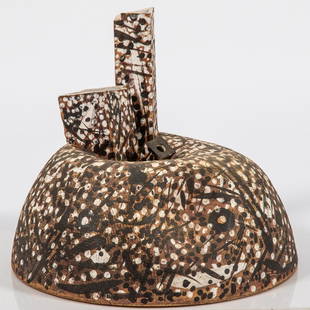 George Roby (American, 1936-2017) Going Side I, 1998: George Roby (American, 1936-2017)Going Side I, 1998Earthenware,Initialed, titled and dated under base.H: 15 W: 17 D: 17 in.From the George Roby Collection: Purchased by the current collector at auctio