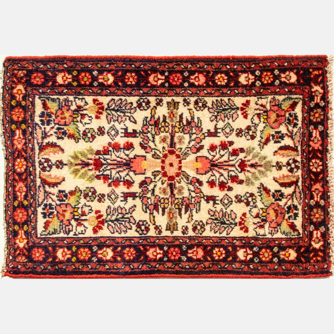 A Persian Zanjan Wool Rug, 20th Century. (1 of 3)
