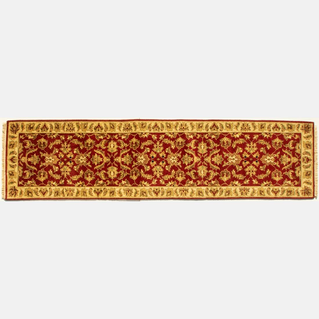 An Indo Persian Tabriz Wool Runner, 21st Century. (1 of 3)
