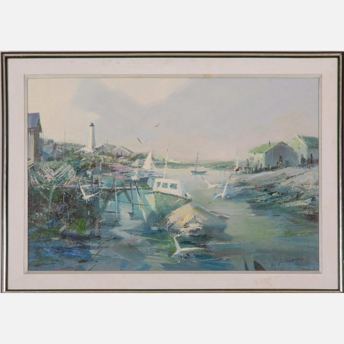 Charles C. Gruppe (American, b.1928) Lighthouse, 1982, (1 of 6)