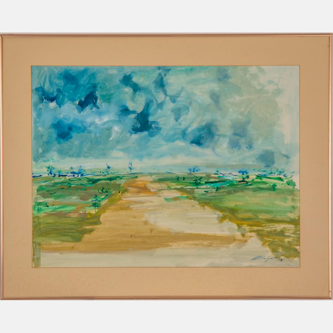 Al Bright (American, 1940-2019) New Horizon, Oil on (1 of 6)