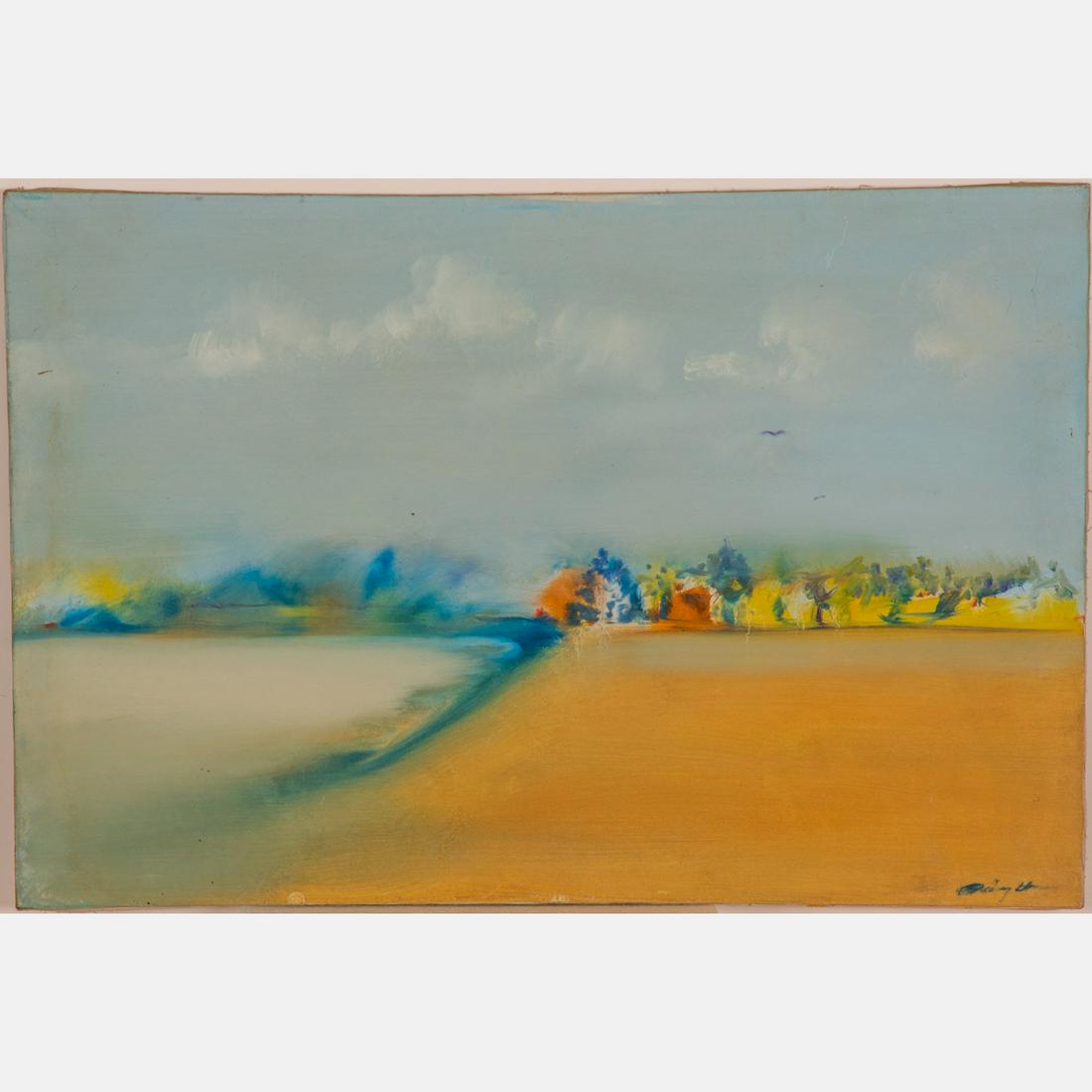 Al Bright (American, 1940-2019) Landscape, Oil on (1 of 6)