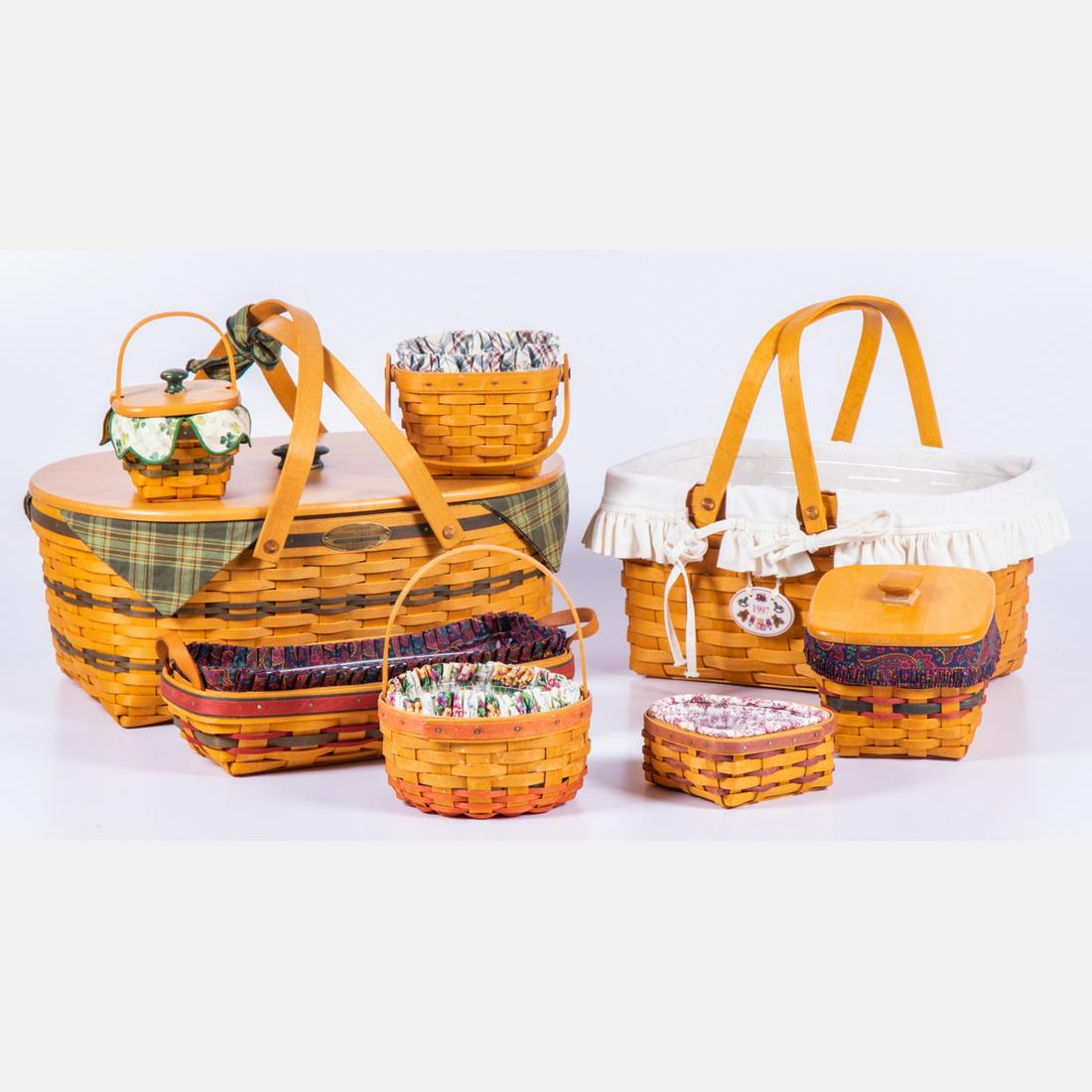 A Collection of Vintage Longaberger Wicker Baskets (1 of 7)