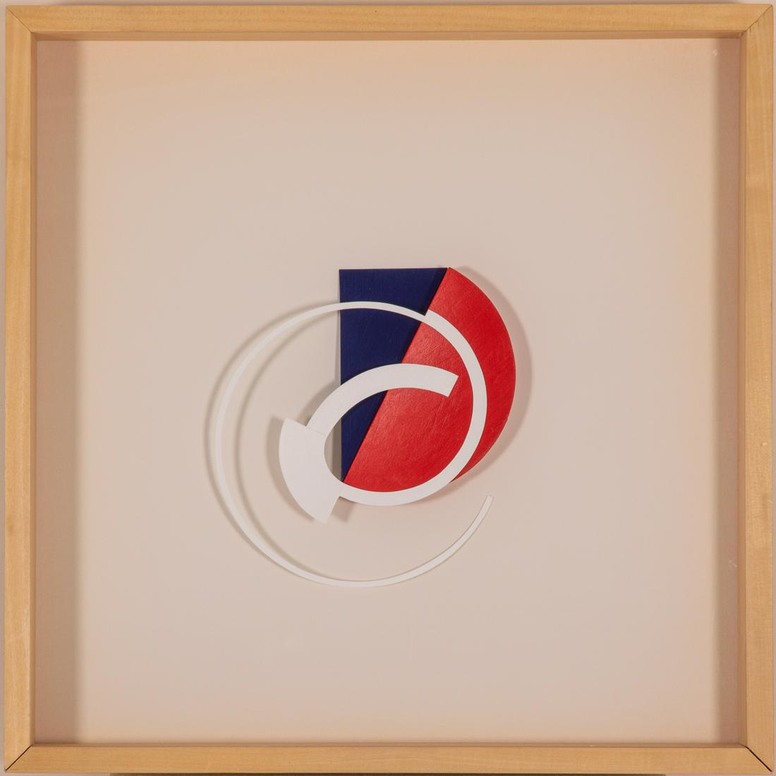 John Pearson (b. 1940) Fresnel Proposition, 1986, Mixed: John Pearson (b. 1940) Fresnel Proposition, 1986, Mixed media construction, Signed and titled in verso. H: 22 W: 22 in.