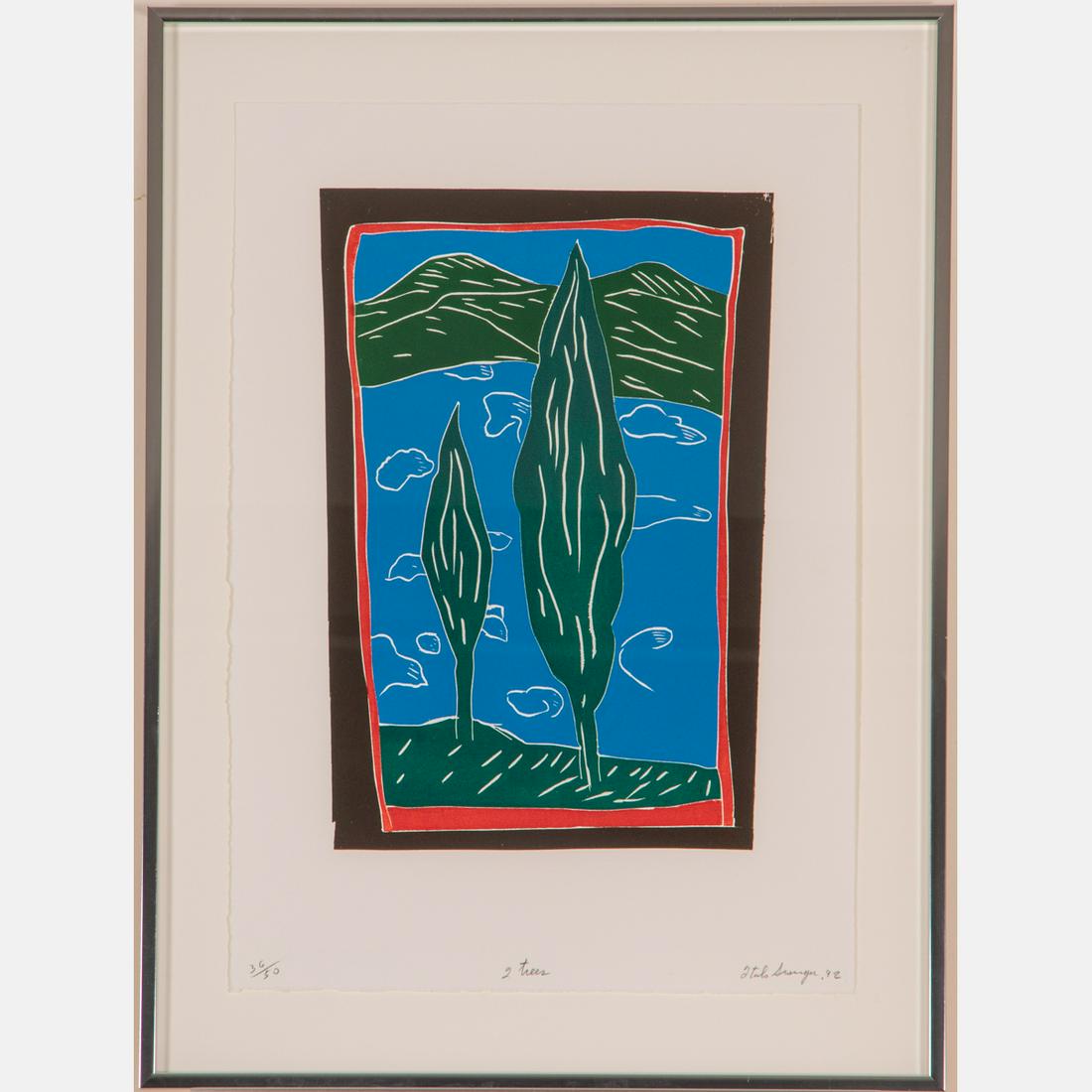 Italo Scanga (Italian/American, 1932 - 2001) Two Trees, (1 of 6)