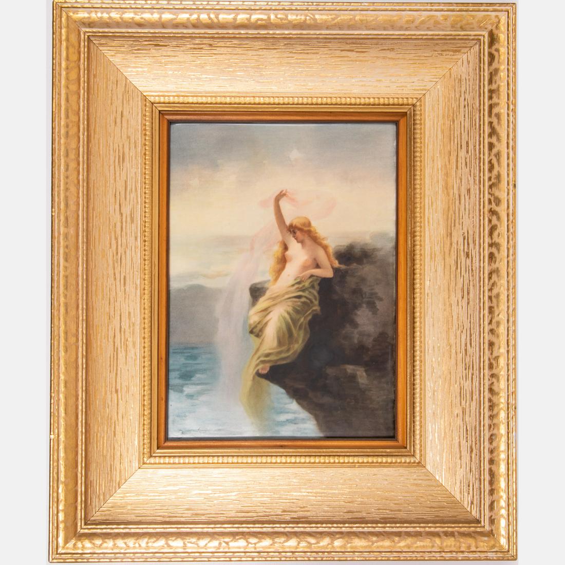 An Austrian Painted Porcelain Plaque, (1 of 4)