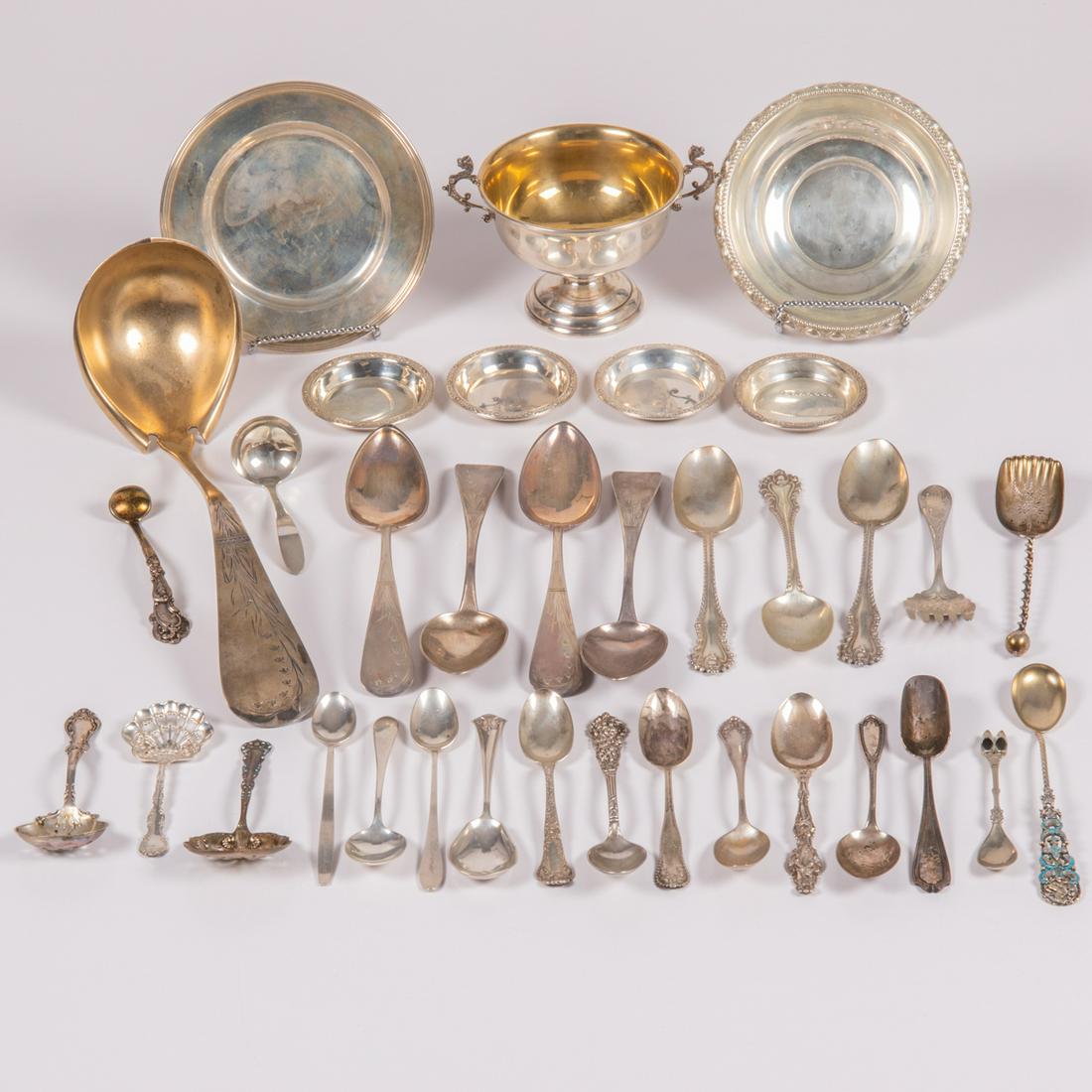 A Collection of Sterling Silver Serving Items by (1 of 9)