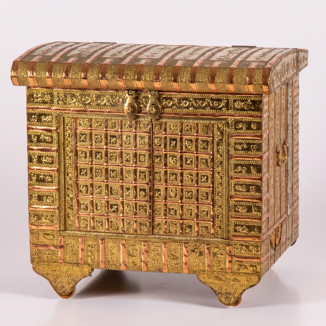 An Indian Damchiya Dowry Chest, 20th Century, (1 of 9)