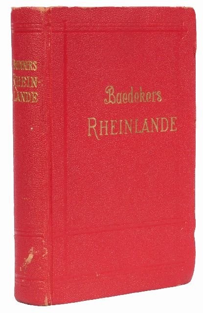 BAEDEKER, Karl, publishers. Die Rheinlande von der : BAEDEKER, Karl, publishers. Die Rheinlande von der Elsässischen bis zur Holländischen Grenze. Leipzig: Karl Baedeker, 1931.8vo. Numerous maps and plans (some folding). Original flexible red cloth, g