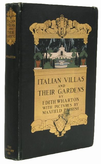 PARRISH, Maxfield, illustrator . WHARTON, Edith (18: PARRISH, Maxfield, illustrator . WHARTON, Edith (1862-1937). Italian Villas and their Gardens. New York: The Century Co., 1904. 4to. 45 full-page plates, 26 by Maxfield Parrish (15 in color), and 7 il