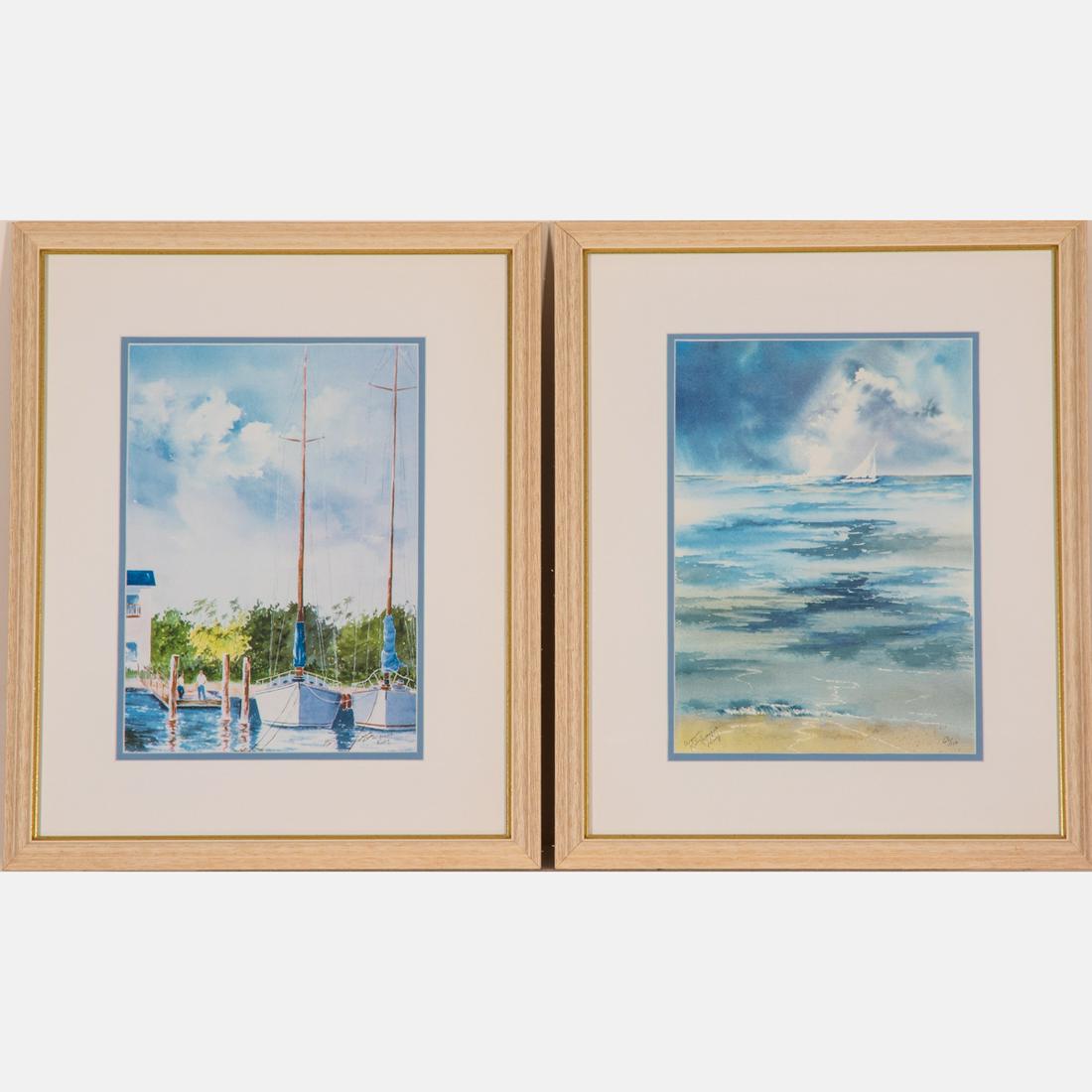 Two Offset Lithographs by Wayne King, (1 of 6)