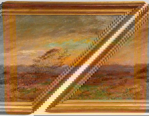 Nicholas Richard Brewer (American, 1857-1949), Land: Nicholas Richard Brewer (American, 1857-1949), Landscape, Oil on Canvas, Height: 18.25" Width: 24.25"