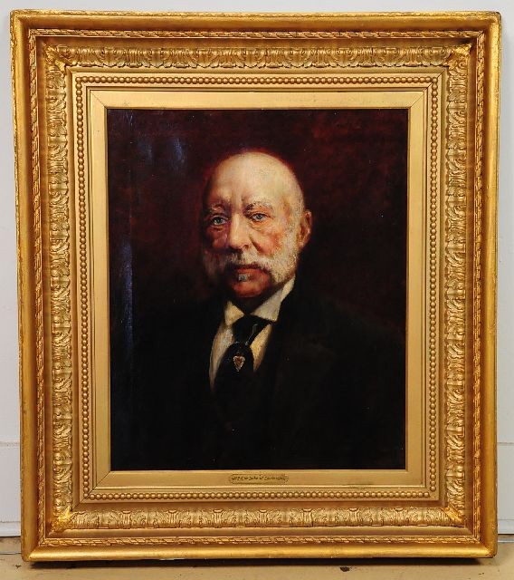 Carle John Blenner (American, 1864-1952), Portrait: Carle John Blenner (American, 1864-1952), Portrait of Prince George, Duke of Cambridge, Oil on Canvas, Height: 24.25" Width: 20"