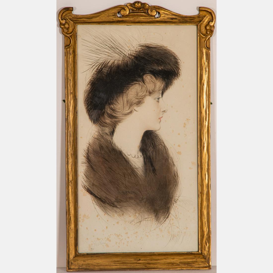 Paul César Helleu  (French, 1859-1927) Femme au (1 of 6)