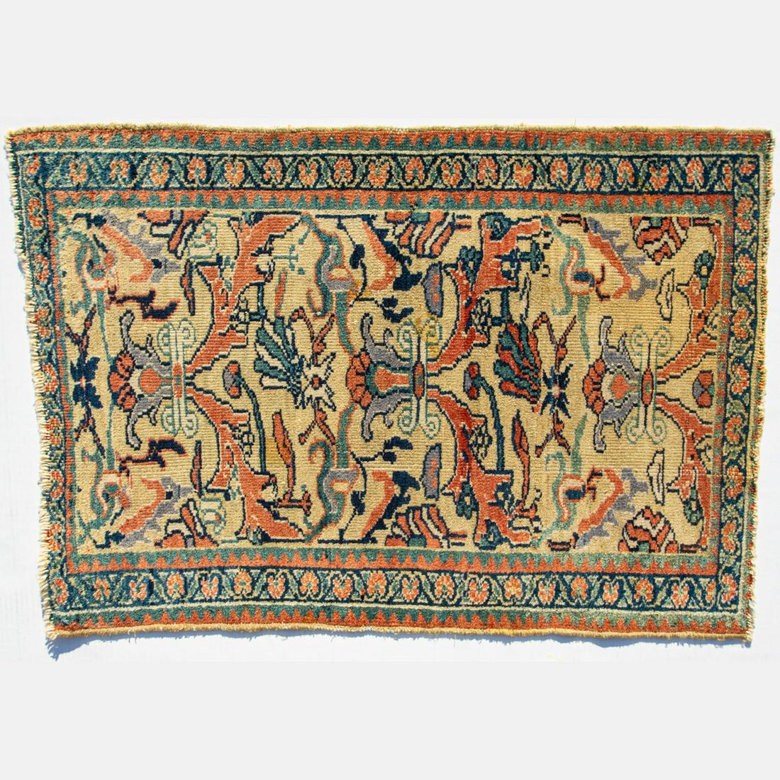 An Antique Persian Sultanabad Wool Rug, ca. 1910's (1 of 4)