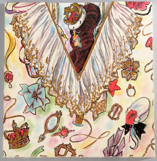 ANDERSEN, Han's Christian (1805-1875). The Emperor's: New York: Atlantic Monthly Press, 1992.4to. Illustrated by Karl Lagerfeld. Decorated glazed paper boards; decorated board slipcase. FIRST EDITION of Andersen's classic fairy tale highlighted with Lage