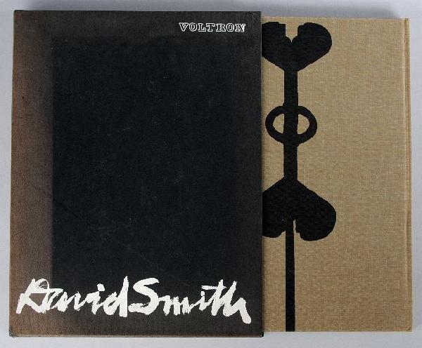 CARANDENTE, Giovanni (1920-2009). Voltron.: Philadelphia: The Institute of Contemporary Art, University of Pennsylvania, [1964].Folio. Black and white photographic plates by Ugo Mulas and David Smith. Original cloth, decorated in black on cover