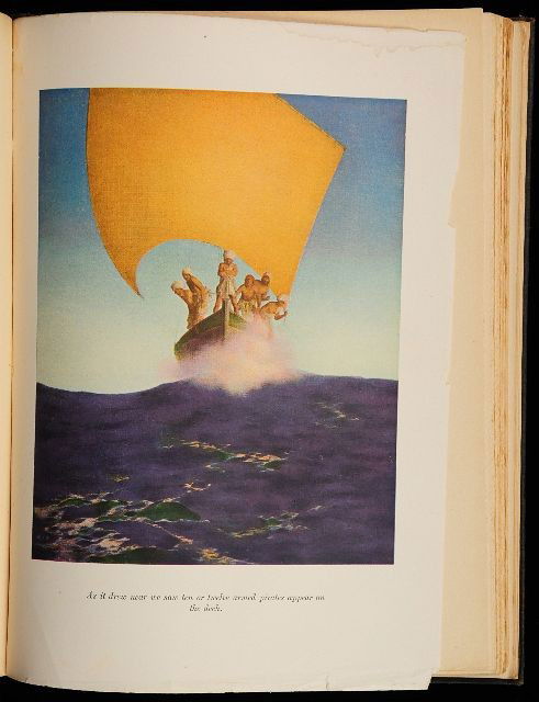 PARRISH, Maxfield, illustrator. WIGGIN, Kate Dougl: New York: Charles Scribner's Sons, 1919. 4to. 12 color plates by Maxfield Parrish. Original cloth, large pictorial paper label on front cover, spine gilt-lettered, pictorial endpapers (some minor wear