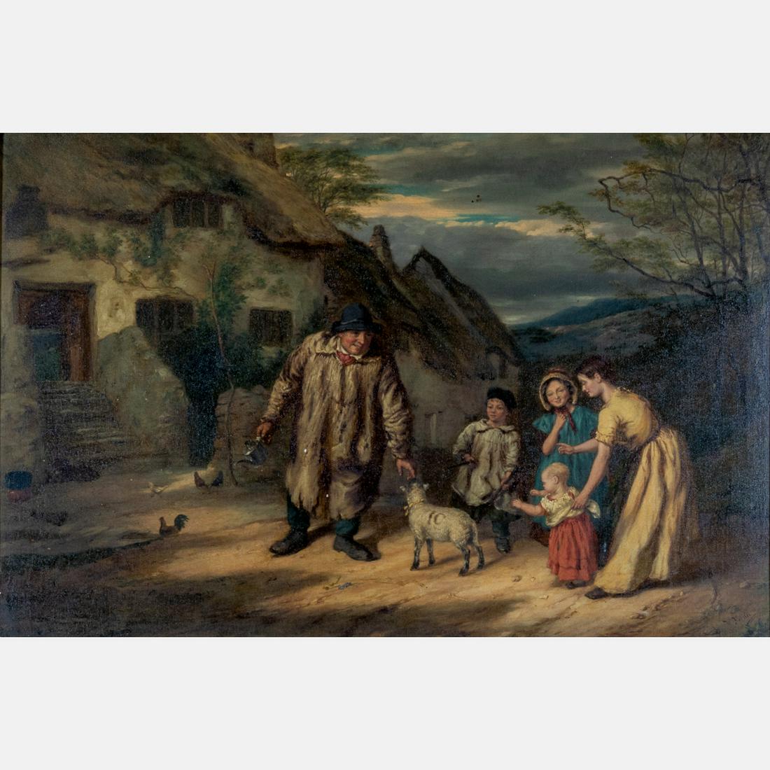 Walter Charles Horsley (1855-1921) The Village Pet, Oil (1 of 8)