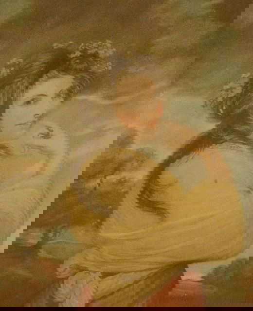 John Raphael Smith, (British, 1751 - 1812) A Bachan: John Raphael Smith, (British, 1751 - 1812) A Bachante, Mezzotint, after the painting by Sir Joshua Reynolds. Engraved by J.R.Smith Mezzotinto Engraver to His Royal Highness the Prince of Wales, framed