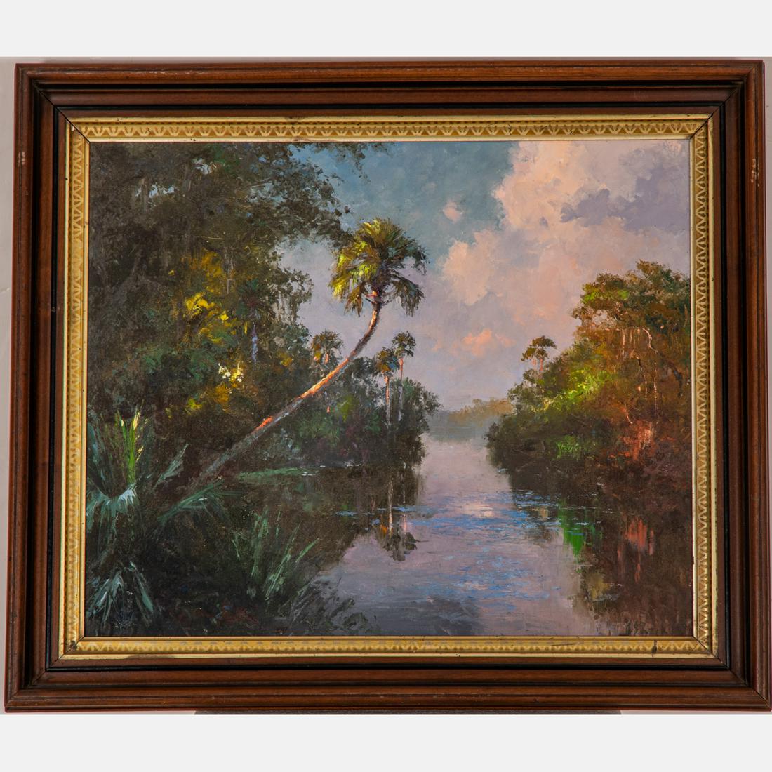 A.E. Backus (American, 1906-1990) Florida Everglades, (1 of 5)