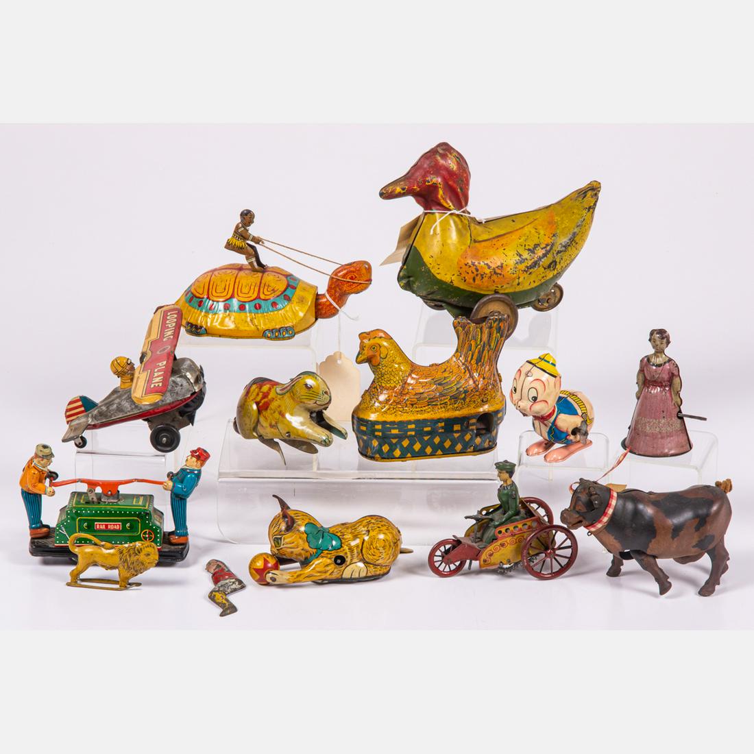 American and German Tin Lithograph Windup Toys (1 of 7)