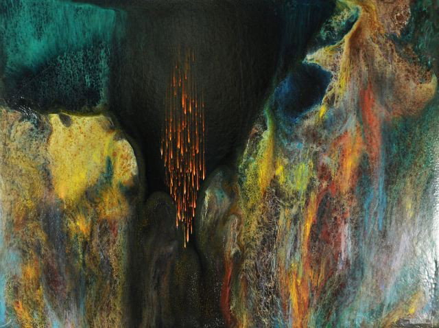 Leonardo Nierman (New York/Mexico, b. 1932): Leonardo Nierman (New York/Mexico, b. 1932) Untitled, Oil on board, signed and dated 1967 lower right. Height: 24 Width: 31.5 Depth: