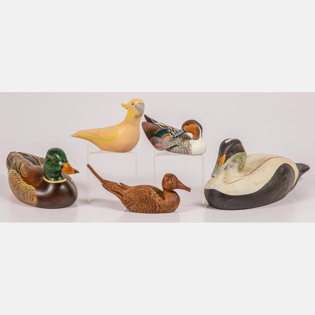 Five Decorative Birds by Various Makers (1 of 7)