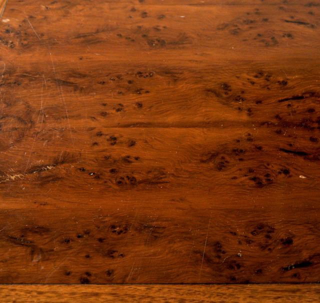 A Regency Style Oak and Birds Eye Maple Chest of Dr - 3