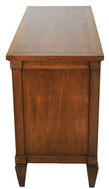 A Regency Style Oak and Birds Eye Maple Chest of Dr - 5