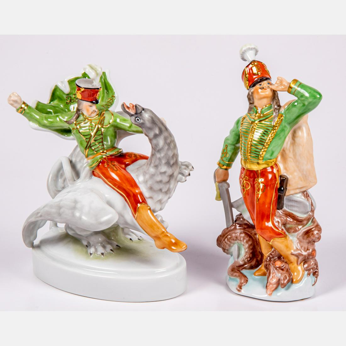 Two Herend Porcelain Figurines (1 of 7)