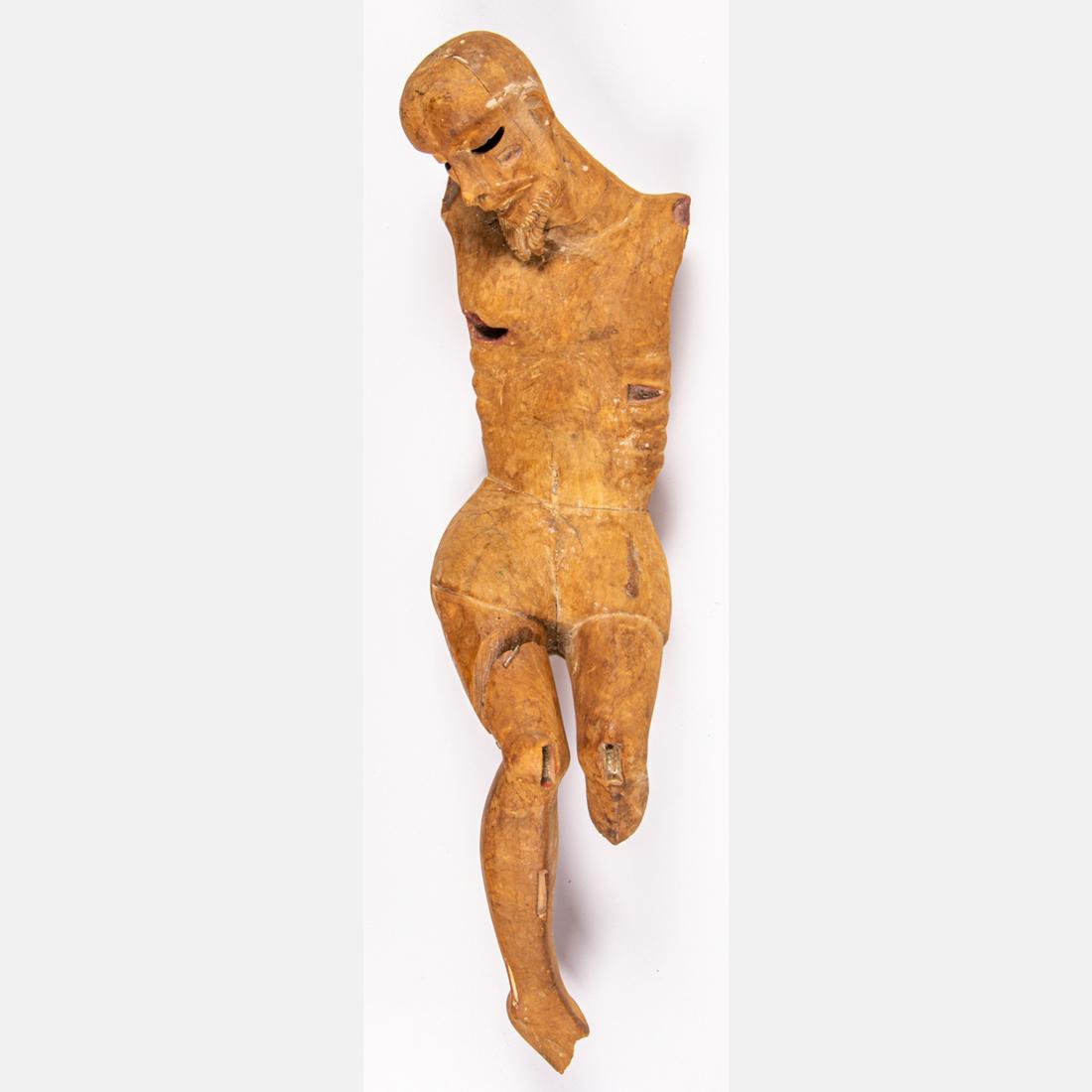 Spanish Colonial Carved Wood Reliquary Depicting Jesus (1 of 6)