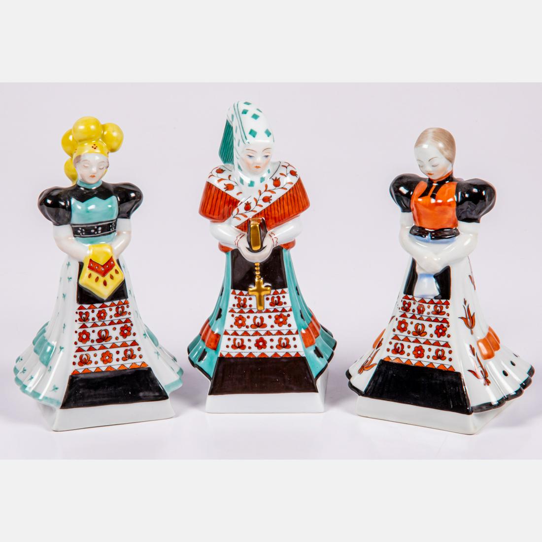 Three Herend Porcelain Figurines (1 of 4)