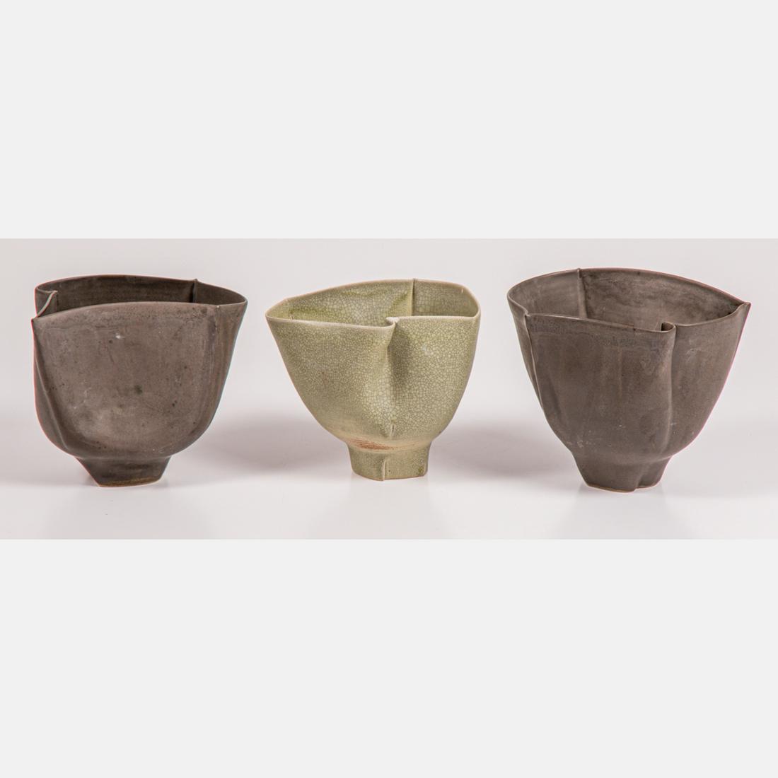 Three Studio Pottery Vases by Gabriella Verbovszky  (American Hungarian, b. 1966) (1 of 7)
